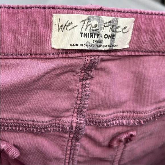 We The Free Jeans Sz 31 Short Flare Leg Boot Cut HR Raw Hem Corduroy Pants NWT - Picture 2 of 9